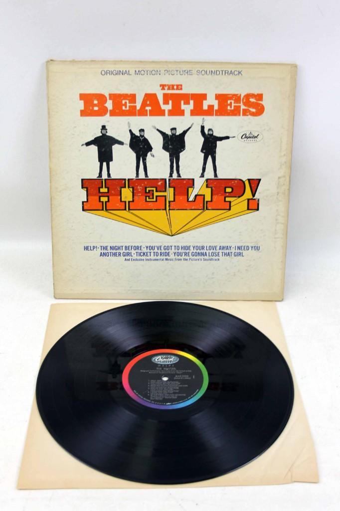 The Beatles Album Help! Vinyl LP Record: The Beatles Album Help! Vinyl LP Record Record is in good shape