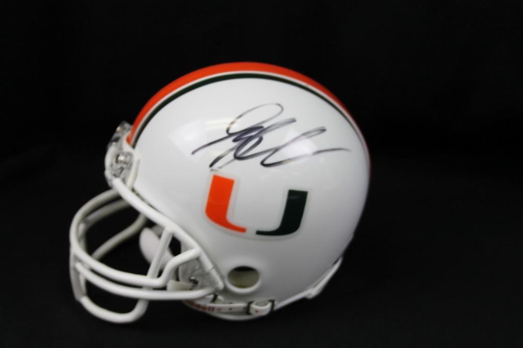 Greg Olson Signed Mini Football Helmet: Greg Olson Signed Mini Football Helmet. Bears, Panthers and Seahawks Tight End No COA