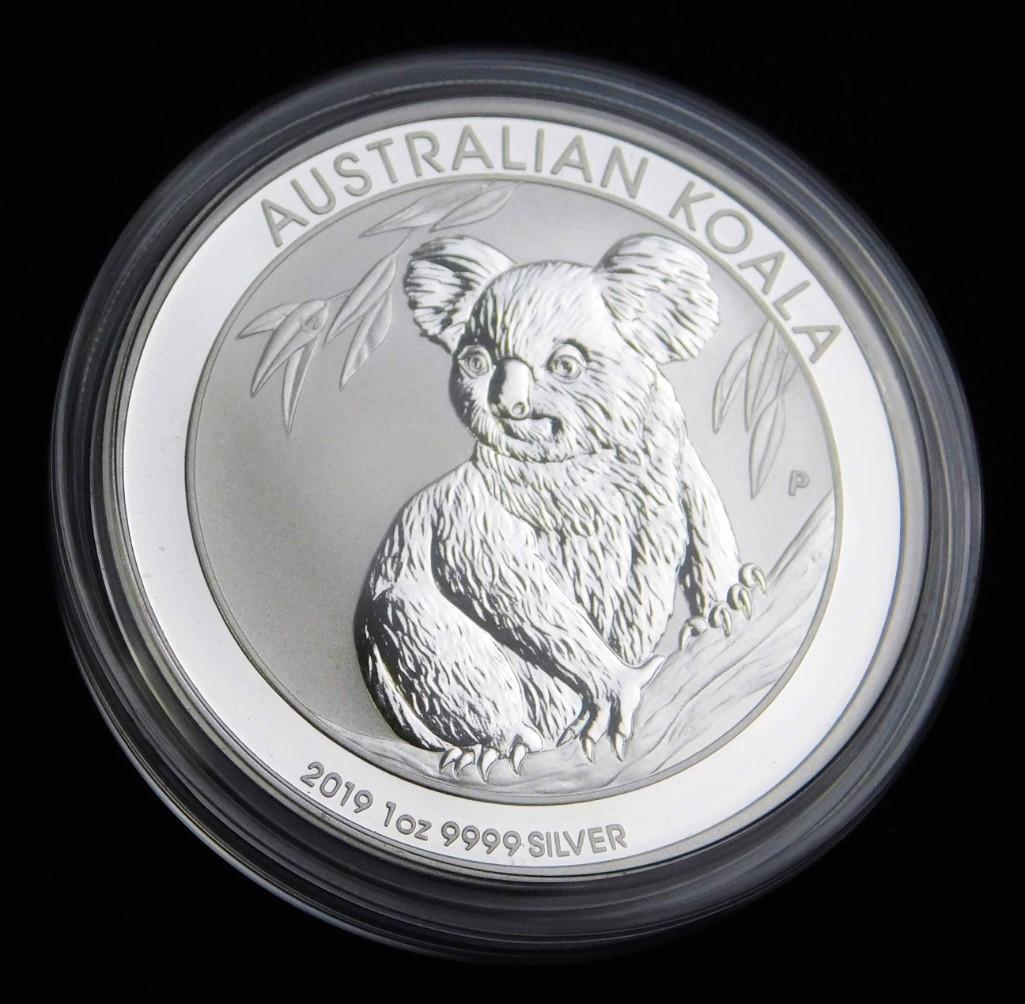 2019 BU Australian Koala Dollar 1 oz Silver Round (1 of 2)