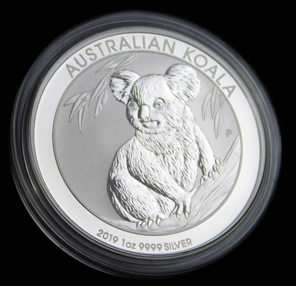 2019 BU Australian Koala Dollar 1 oz Silver Round (1 of 2)