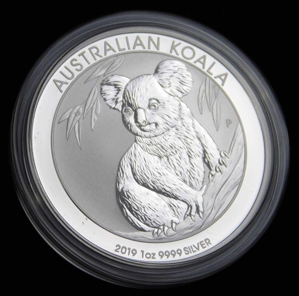 2019 BU Australian Koala Dollar 1 oz Silver Round (1 of 2)
