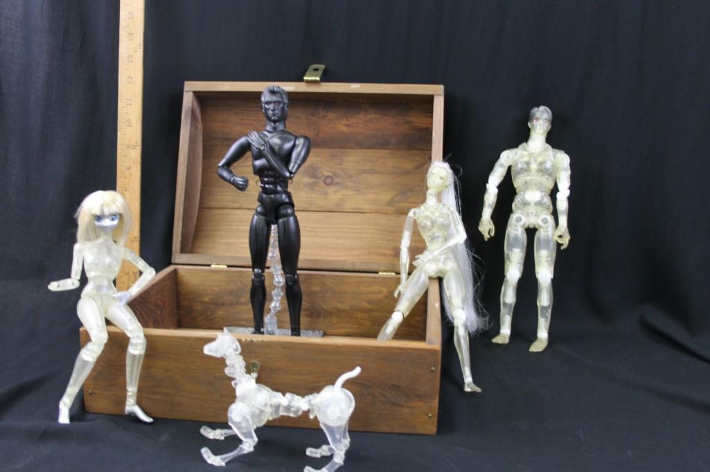 Japanese Anime Ball Jointed Figures Lot incl Orbitsu (1 of 9)