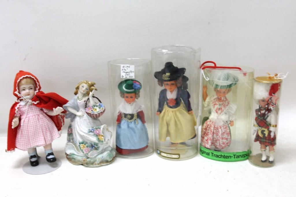 Lot of Dolls incl Ethnic plus a Lefton Figurine (1 of 5)