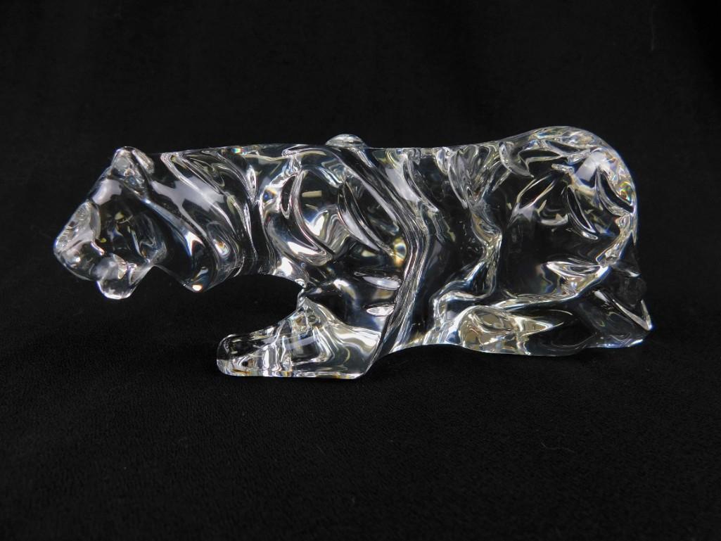 Baccarat  Crystal Glass Tiger Made in France (1 of 5)