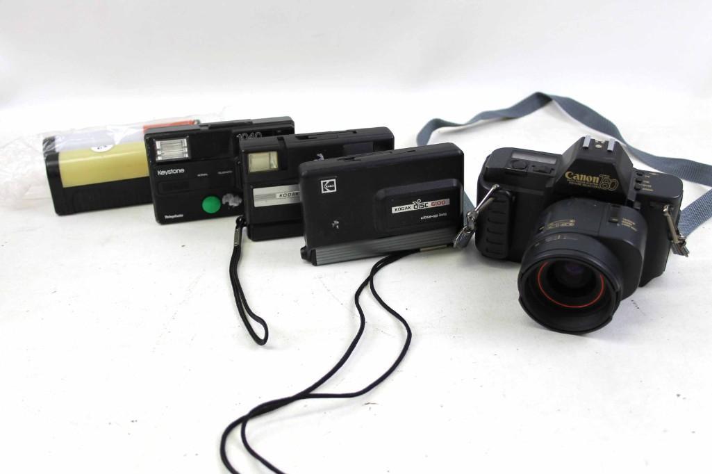 Lot of Cameras incl Canon T80 , Kodak Disc , Etc (1 of 10)