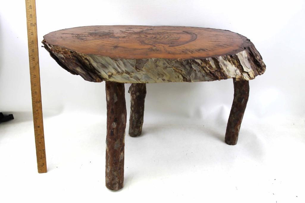 Wood Slab Stool or Small Table (1 of 7)