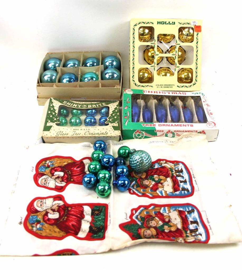 Lot of Vintage Christmas Ornaments incl Mercury Glass (1 of 10)