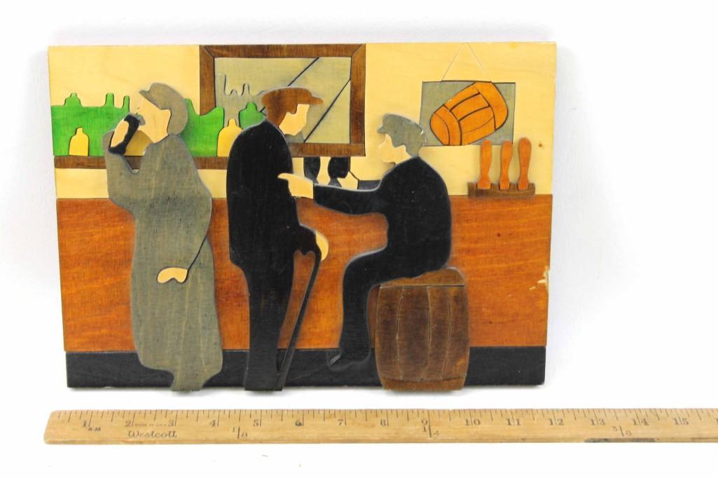 Walsh Craft Irish Pub Scene Wall Hanging (1 of 3)