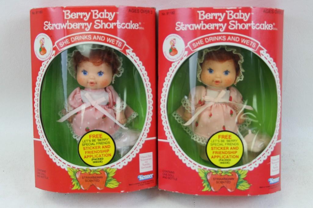 Lot of 2 Strawberry Shortcake Berry Baby Dolls New in (1 of 5)