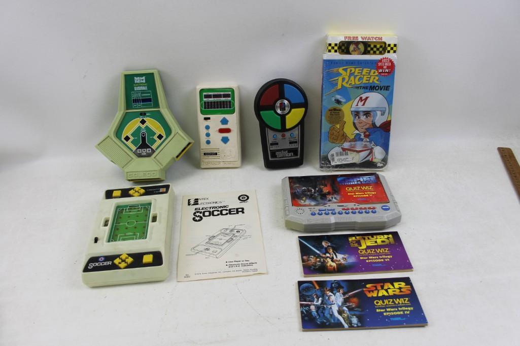 Lot of Vintage Pocket Electronic Games including Simon, (1 of 5)