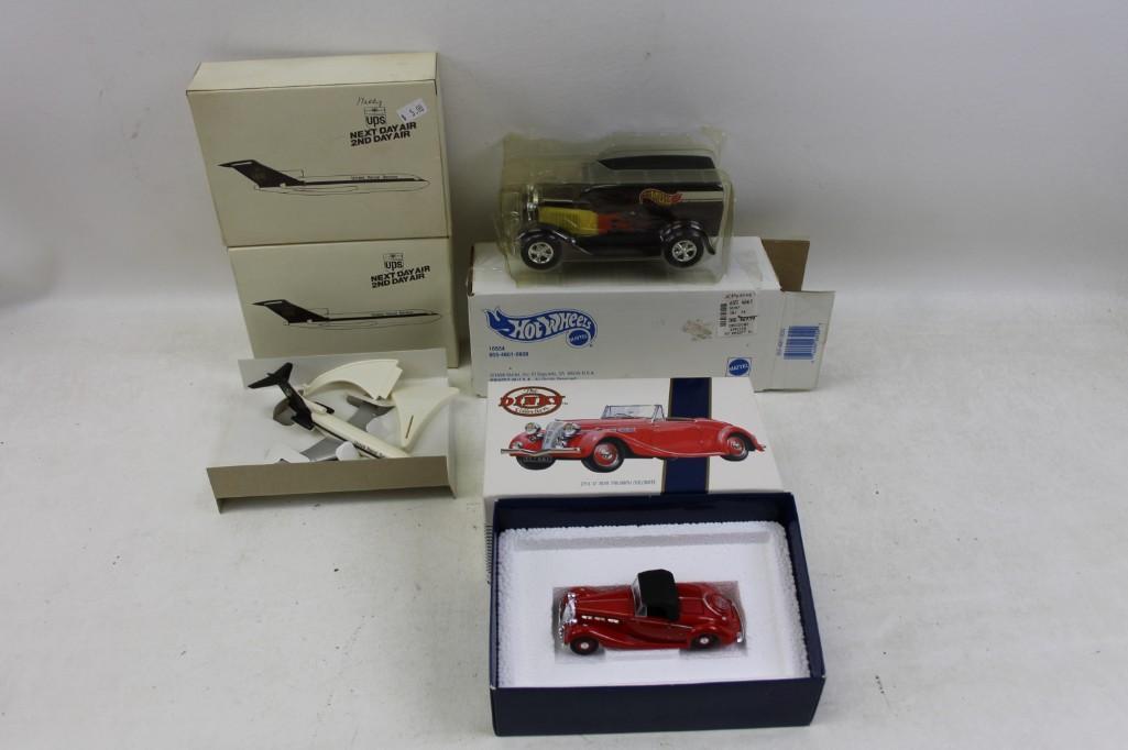 Lot of 3 Vintage UPS Model Airplanes, Hot Wheels and (1 of 9)