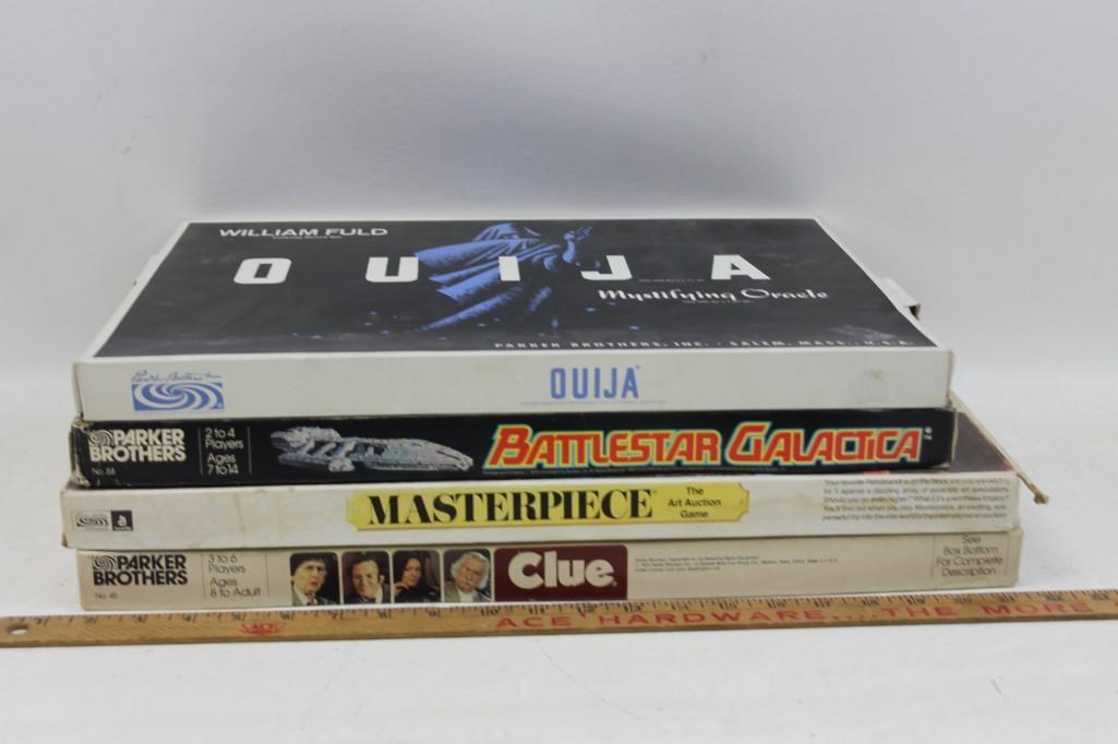 Lot of 4 Vintage Board Games Ouija, Battlestar (1 of 5)