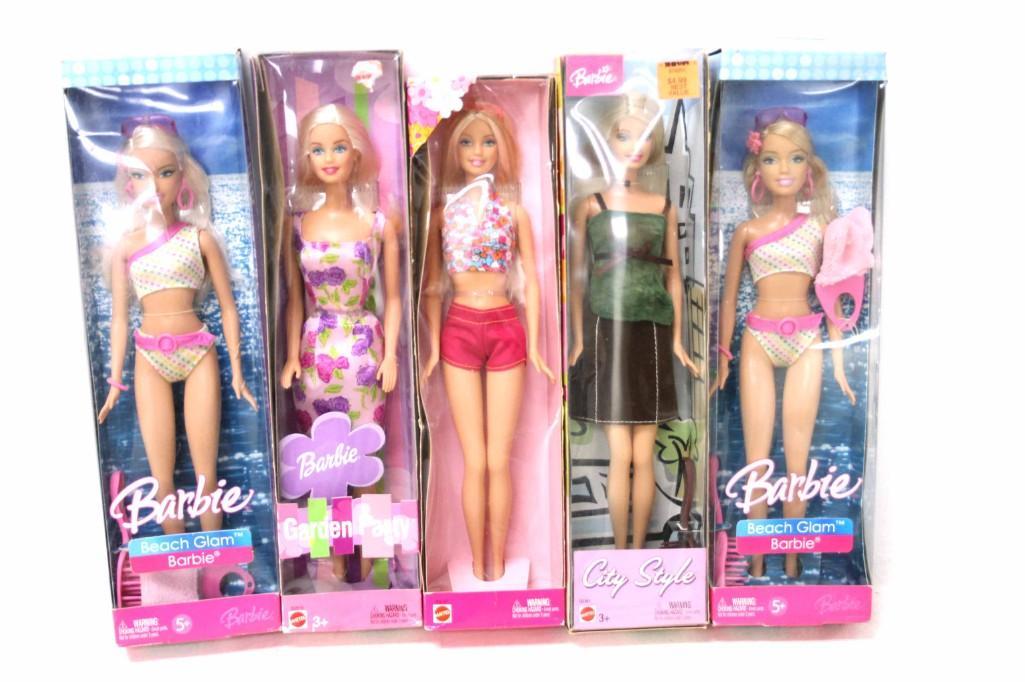 5 Barbie Dolls New in Box (1 of 5)