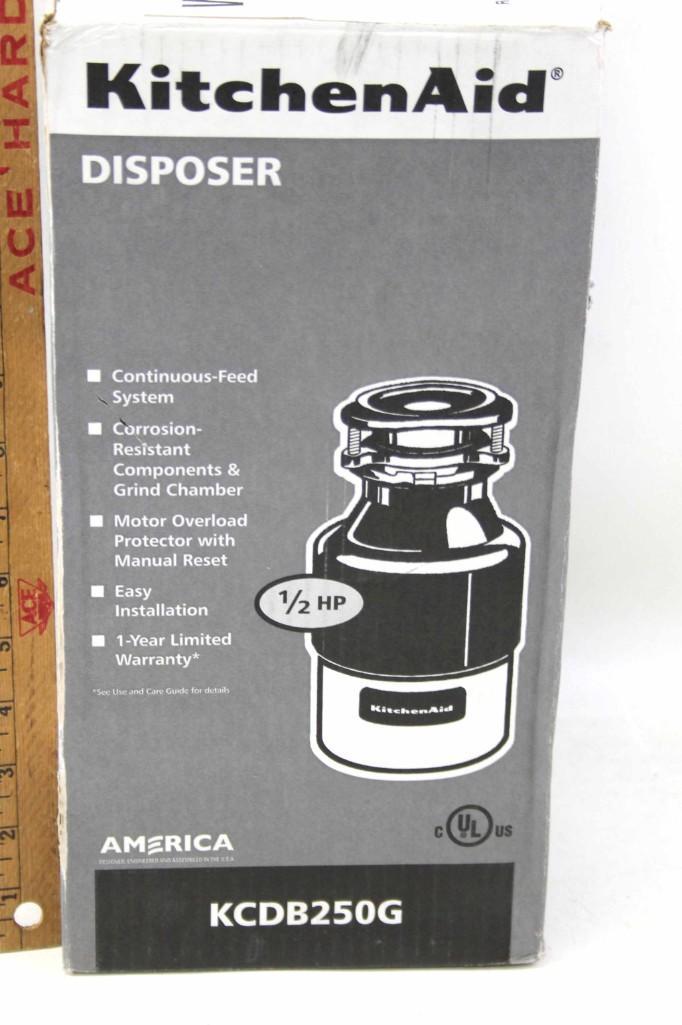 Kitchenaid Garbage Disposer or Disposal 1/2 HP New in (1 of 4)