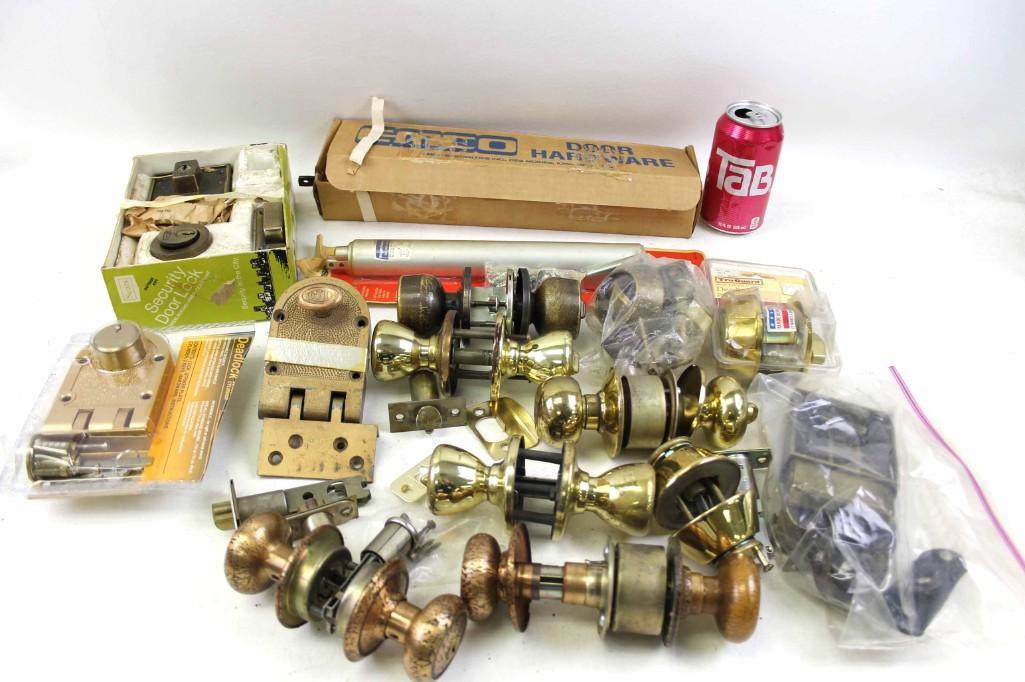 Lot of Door Hardware incl Door Knobs , Locks , etc (1 of 6)