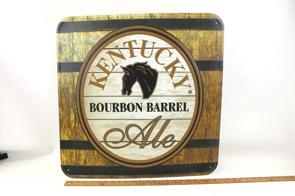 Kentucky Bourbon Barrel Ale Metal Bar Advertising Sign (1 of 2)