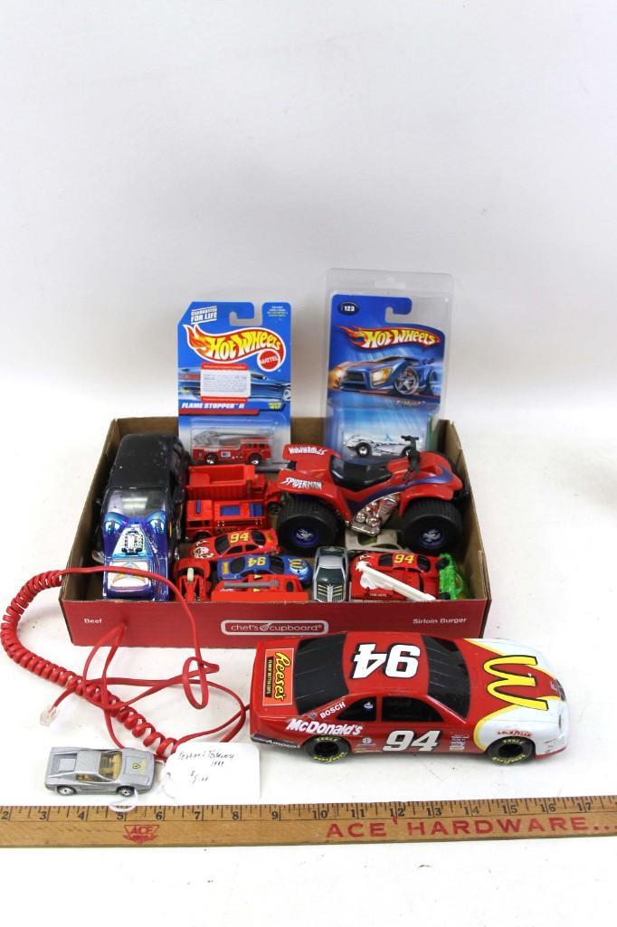 Lot of Toy Cars and Vehicles incl Hot Wheels , a Nascar (1 of 6)