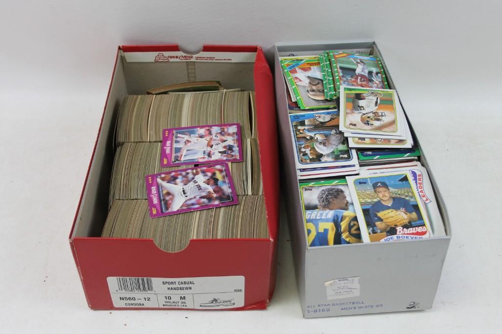 2 Boxes of Sports cards - Mostly Baseball and Football (1 of 6)