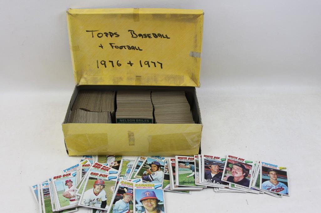 Box full of Baseball and Football Cards (1 of 6)