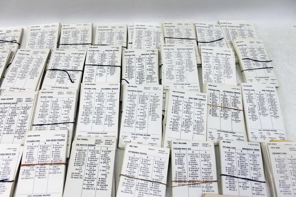 Metal File full of Vintage Baseball Batting and (1 of 9)