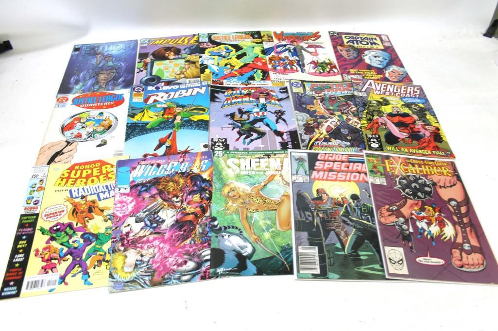 15 Comic Books incl Sheena , GI Joe , Captain America , (1 of 3)