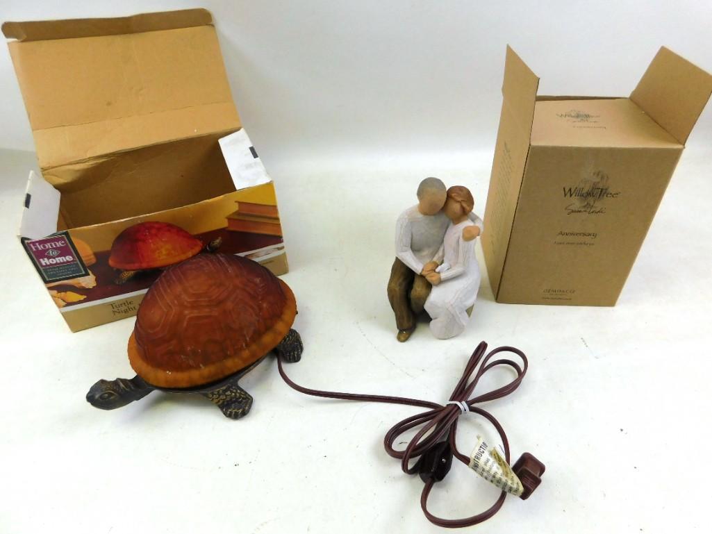 Willow Tree Anniversary Figurine and Turtle Night Light (1 of 4)