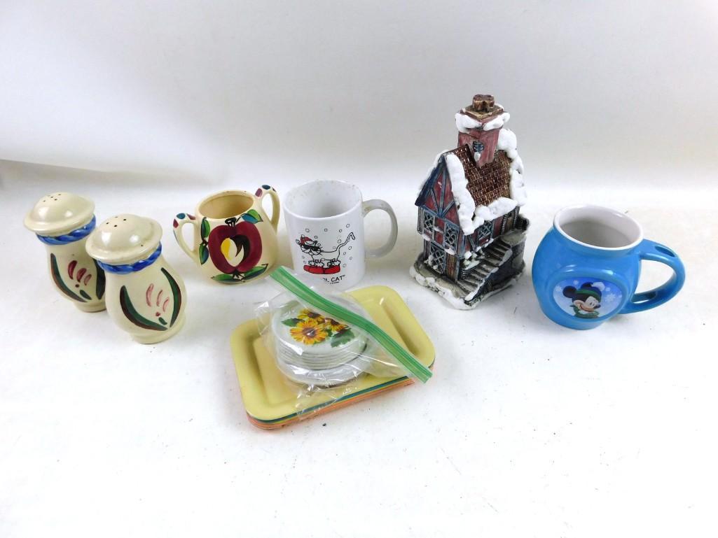 Misc Lot incl Mickey Mouse Mug , Salt and Pepper (1 of 3)