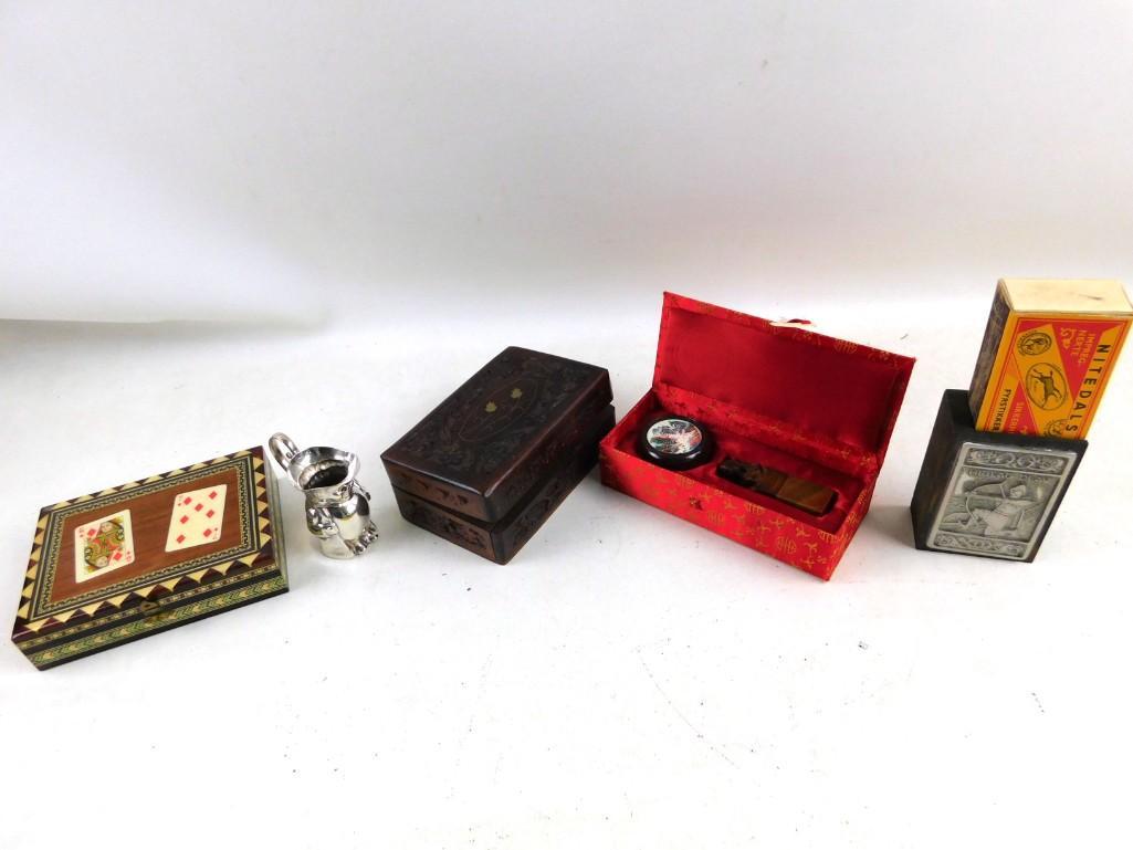 Misc Lot incl Matchstick Holder with matches , Baking (1 of 7)