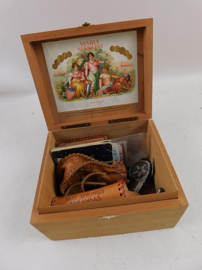 Maria Mancini Cigar Box full of Leather and other misc. (1 of 6)