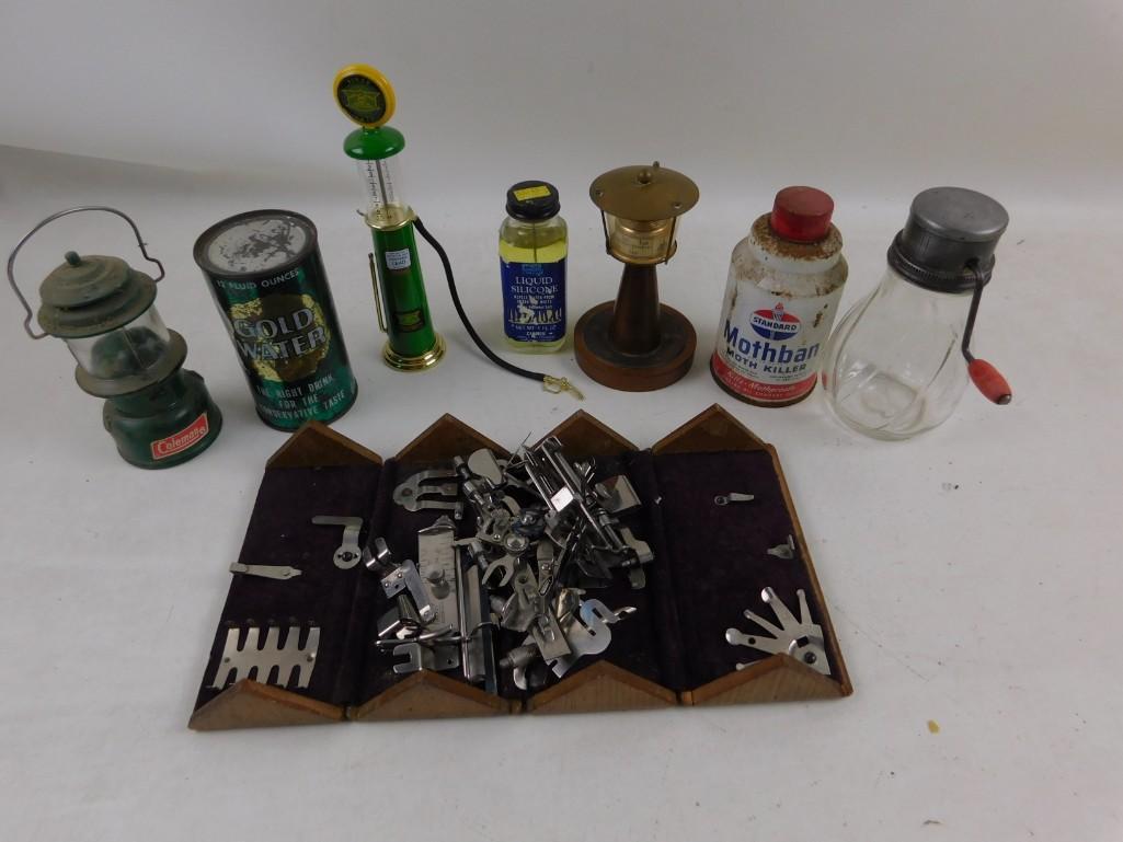 Vintage Lot - Greist Sewing Tools, Old Bottles, (1 of 5)