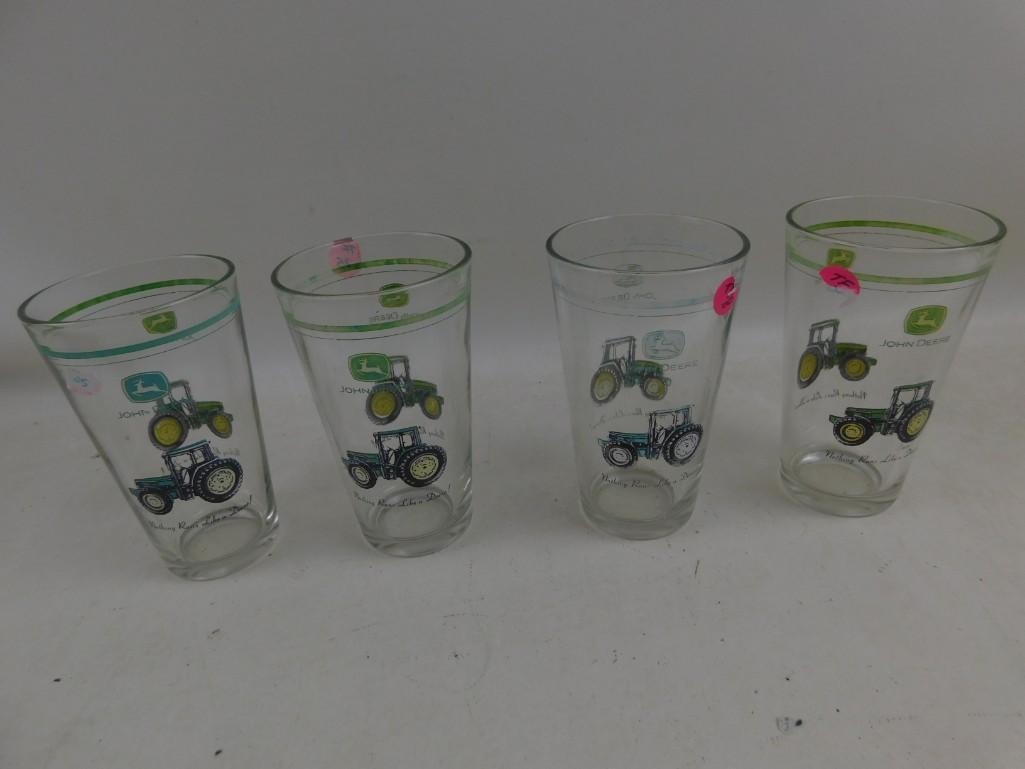 Set of 4 John Deere Beer Glasses / Tumbler Glasses (1 of 3)