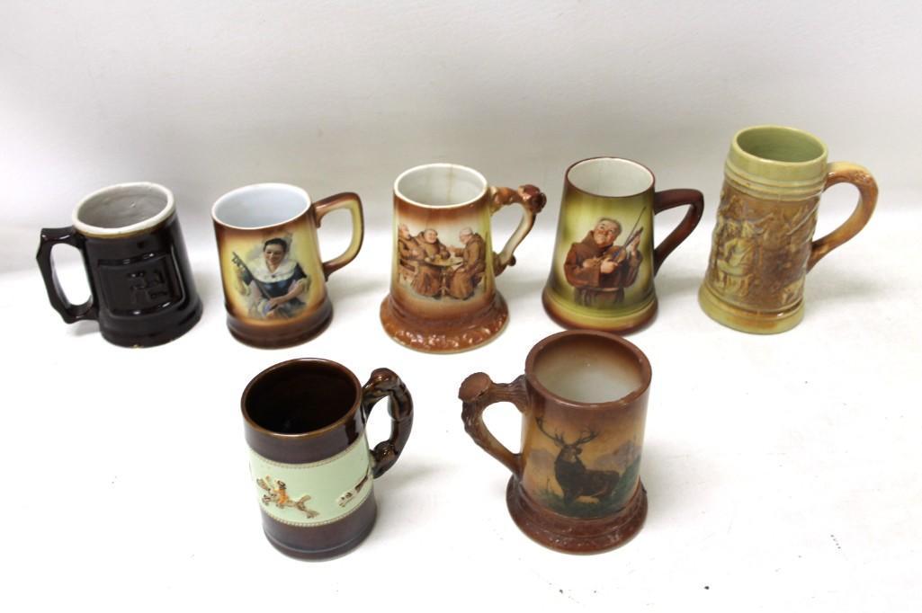 Lot of 7 Antique Mugs (1 of 13)