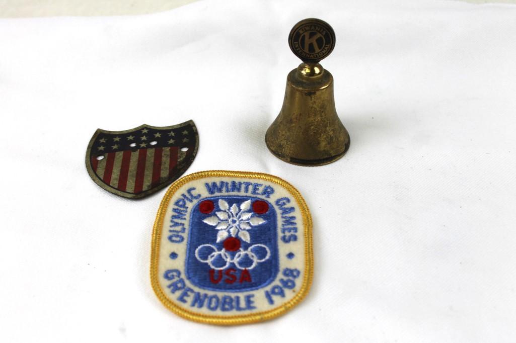 Lot of Vintage Smalls incl 1968 Olympics Patch , (1 of 4)