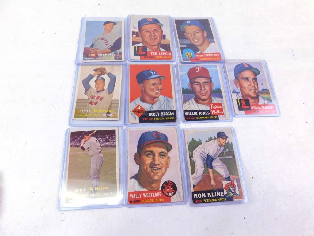 10 Topps 1950s Baseball Cards (1 of 11)