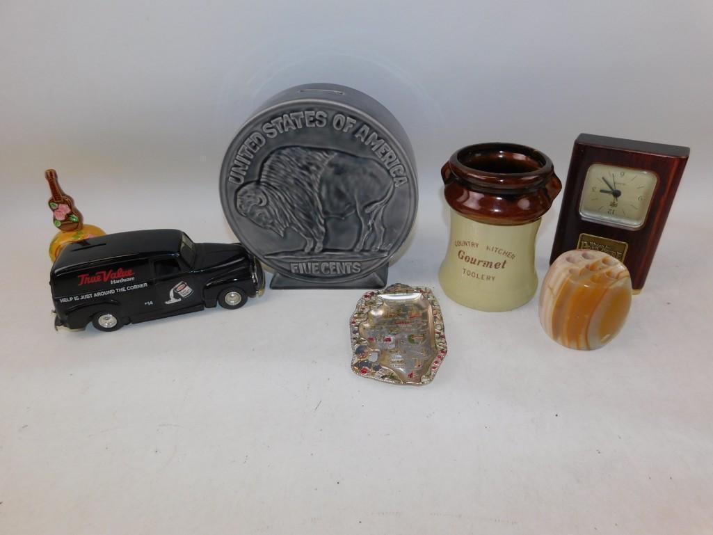 Misc. Lot full of goodies - Ceramic Buffalo Head Nickel (1 of 8)