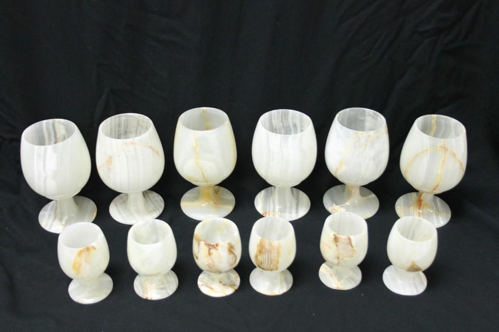 Set of 12 Onyx Liqueur or Shot Glasses (1 of 3)