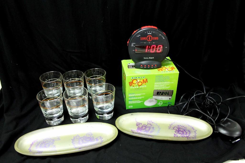 Vintage Lot incl Set of Bailey's Irish Cream Glasses , (1 of 5)