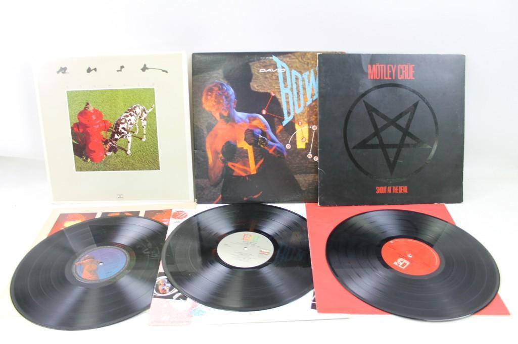 Motley Crew, David Bowie and Rush Vinyl LP Record (1 of 2)