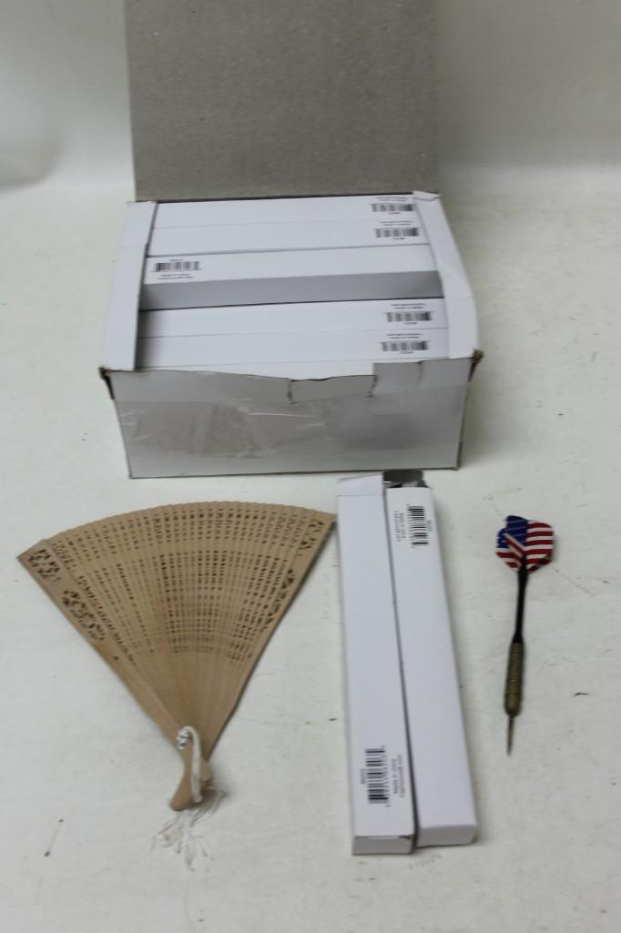Box of Asian Style Fans - most unopened in  original (1 of 1)