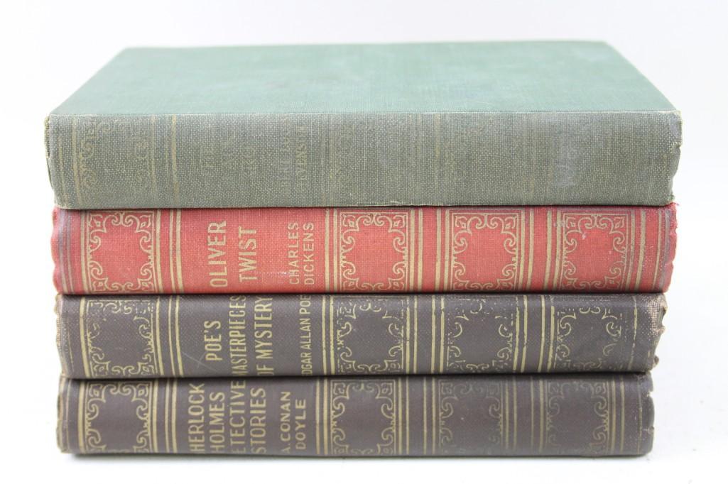 Lot of 4 Vintage Books including Poe, Dickens, Doyle, (1 of 4)