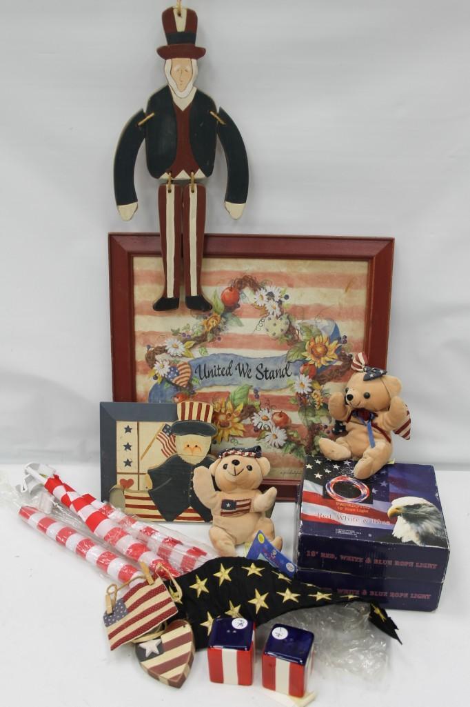 4th of July / Patriotic DÃ©cor including Uncle Sam, (1 of 9)