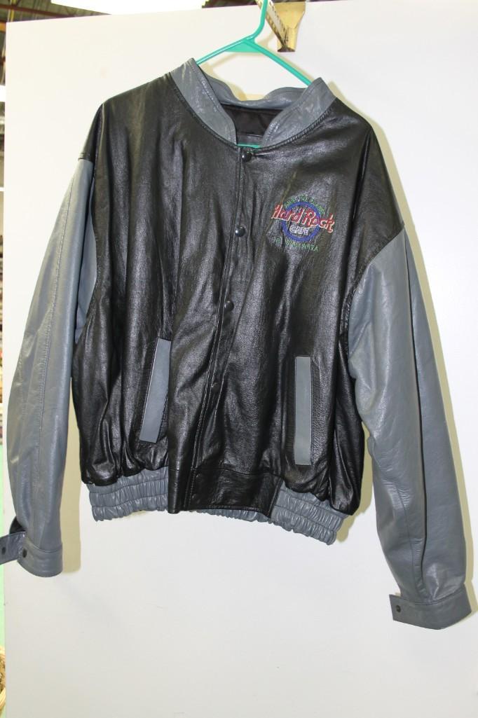 Hard Rock CafÃ© Leather Jacket - Size XL (1 of 7)