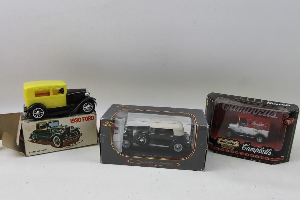 Lot Of 3 Vintage Model Cars Including 1930 Ford