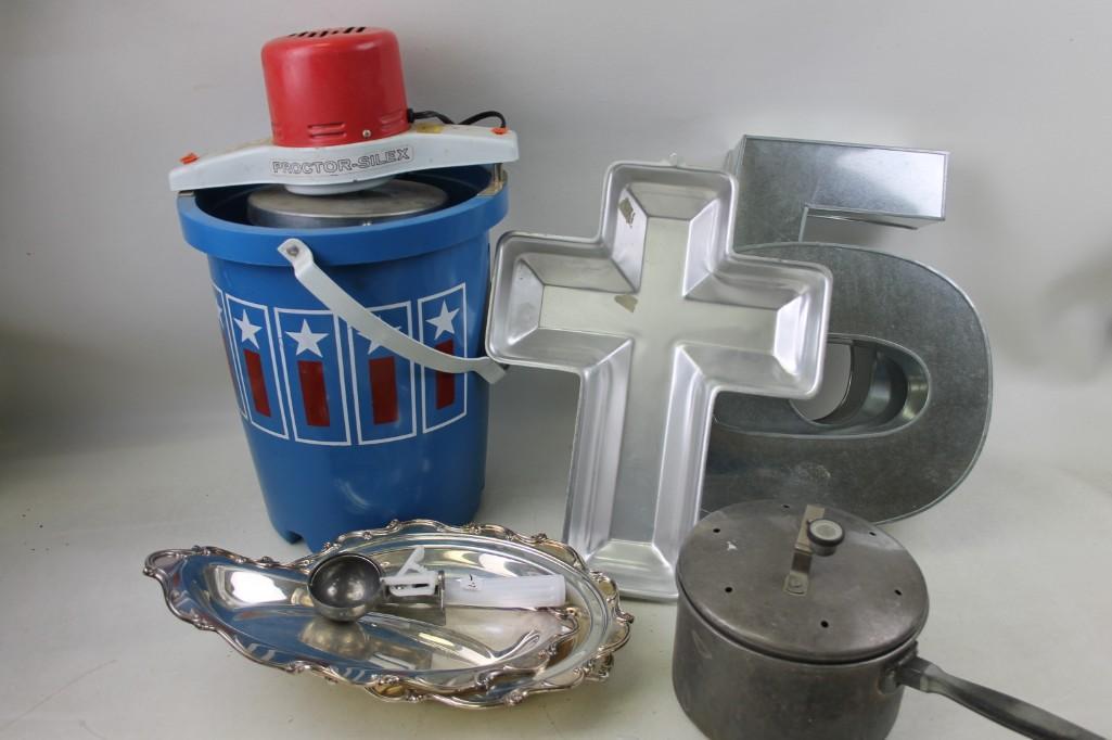 Misc.Kitchen Lot Cross Mold, Proctor-Silex Ice Cream (1 of 10)
