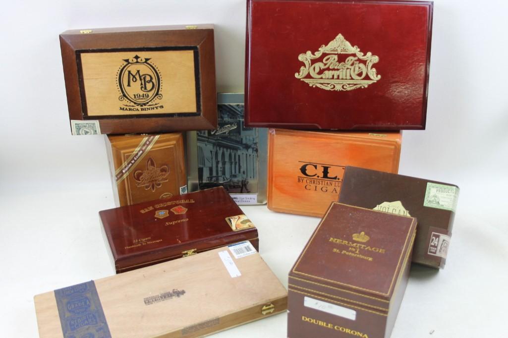 Large Lot of Cigar Boxes (1 of 8)