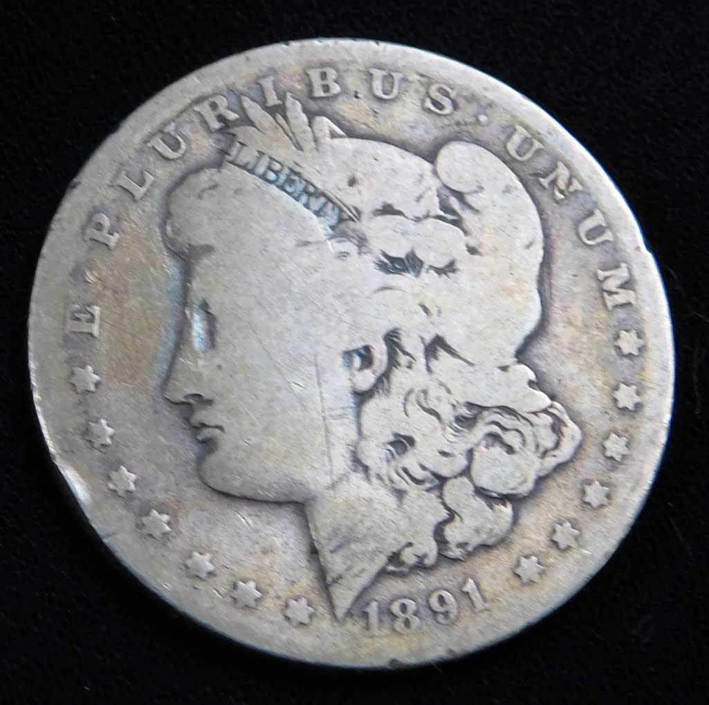 1891 Morgan Dollar 90% Silver (1 of 2)