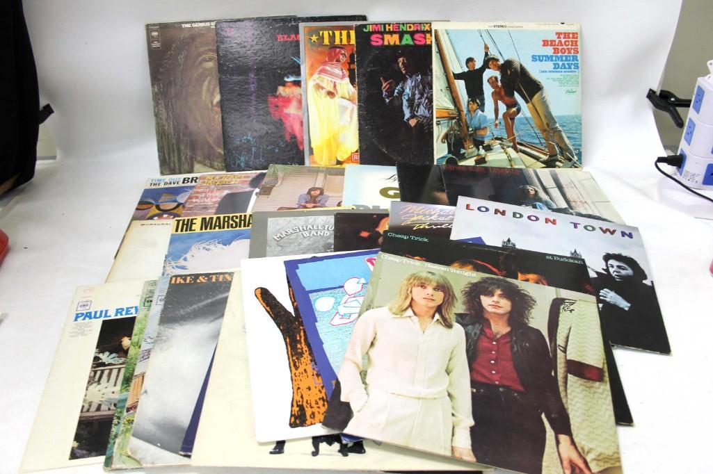 Lot of 26 Vinyl LP Records including Jimi Hendrix, The (1 of 5)