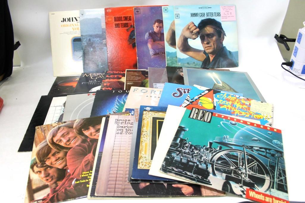 Lot of 27 Vinyl LP Records including Johnny Cash (1 of 4)