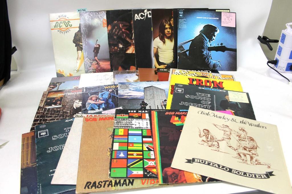 Lot of 25 Vinyl LP Records including Bob Marley (1 of 4)