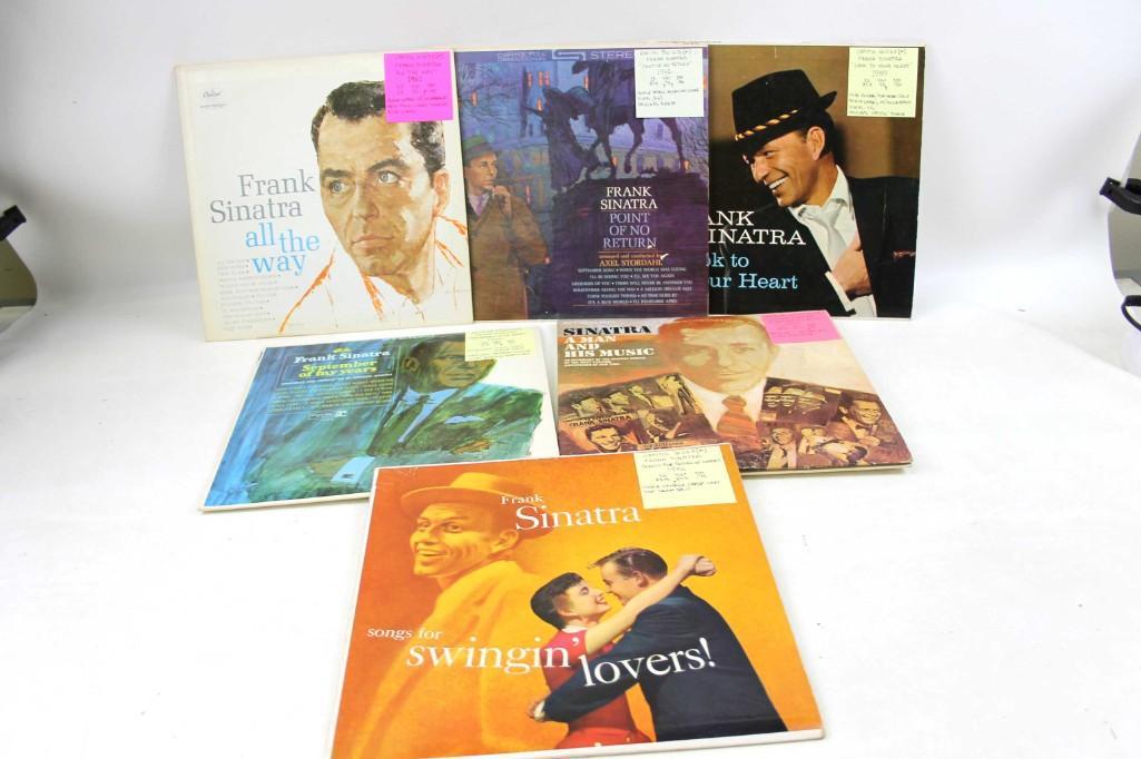 Lot of 6 Frank Sinatra Vinyl LP Record Albums (1 of 4)